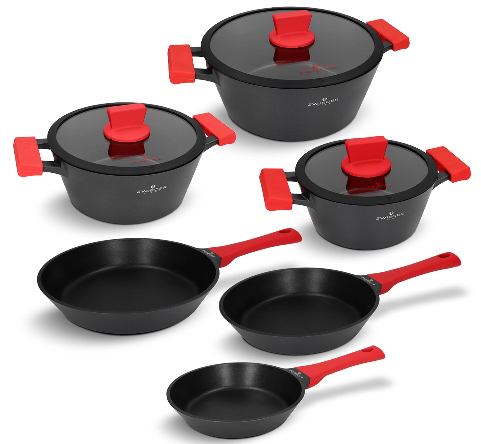 Zestaw garnków i patelni 9 el. Obsidian Zwieger