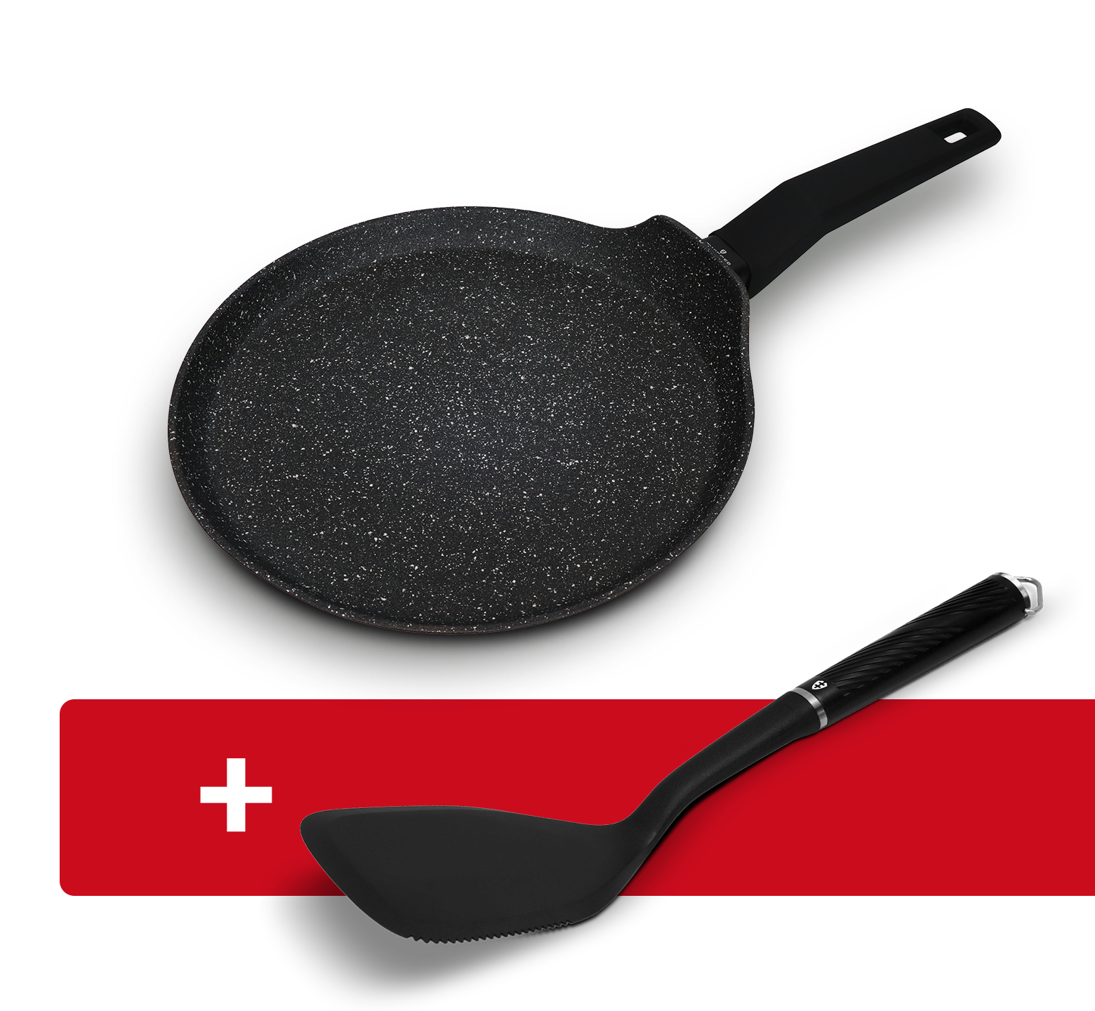 Patelnia do naleśników 26 cm Forte Zwieger + Łopatka pełna Forte