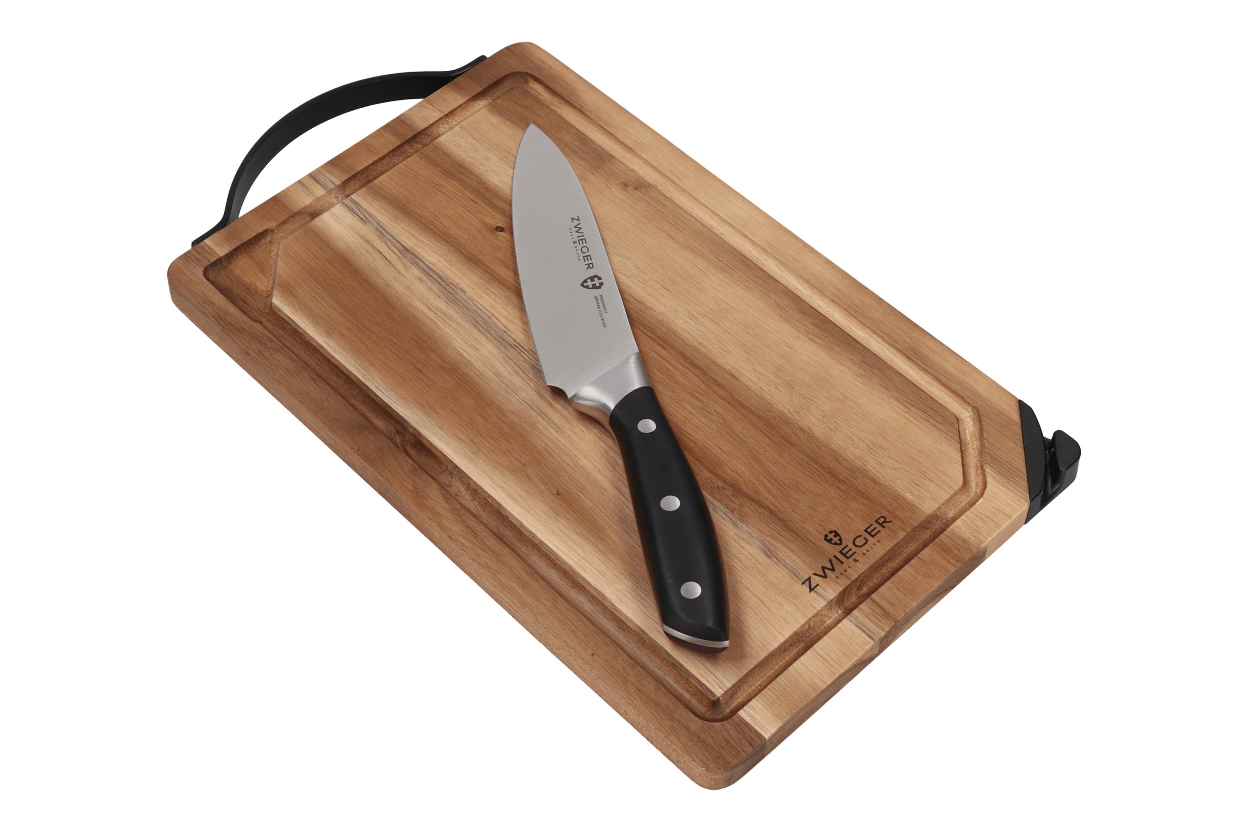 Zestaw garnków 6 el. Kompact PRO Zwieger + deska z nożem i ostrzałką Optima