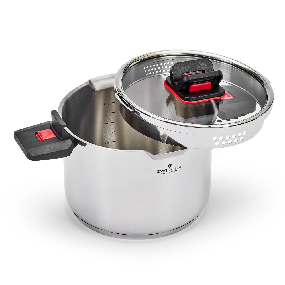 Zestaw garnków 6 el. Kompact PRO + Podbierak, łyżka do makaronu, chochla Forte