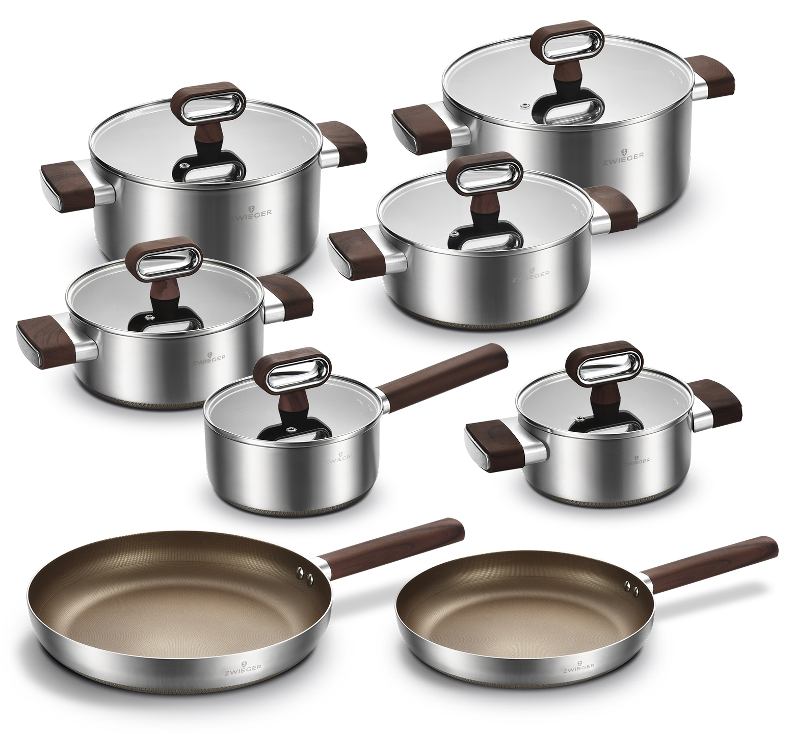 Zestaw garnków i patelni 14 el. TitanCore Zwieger