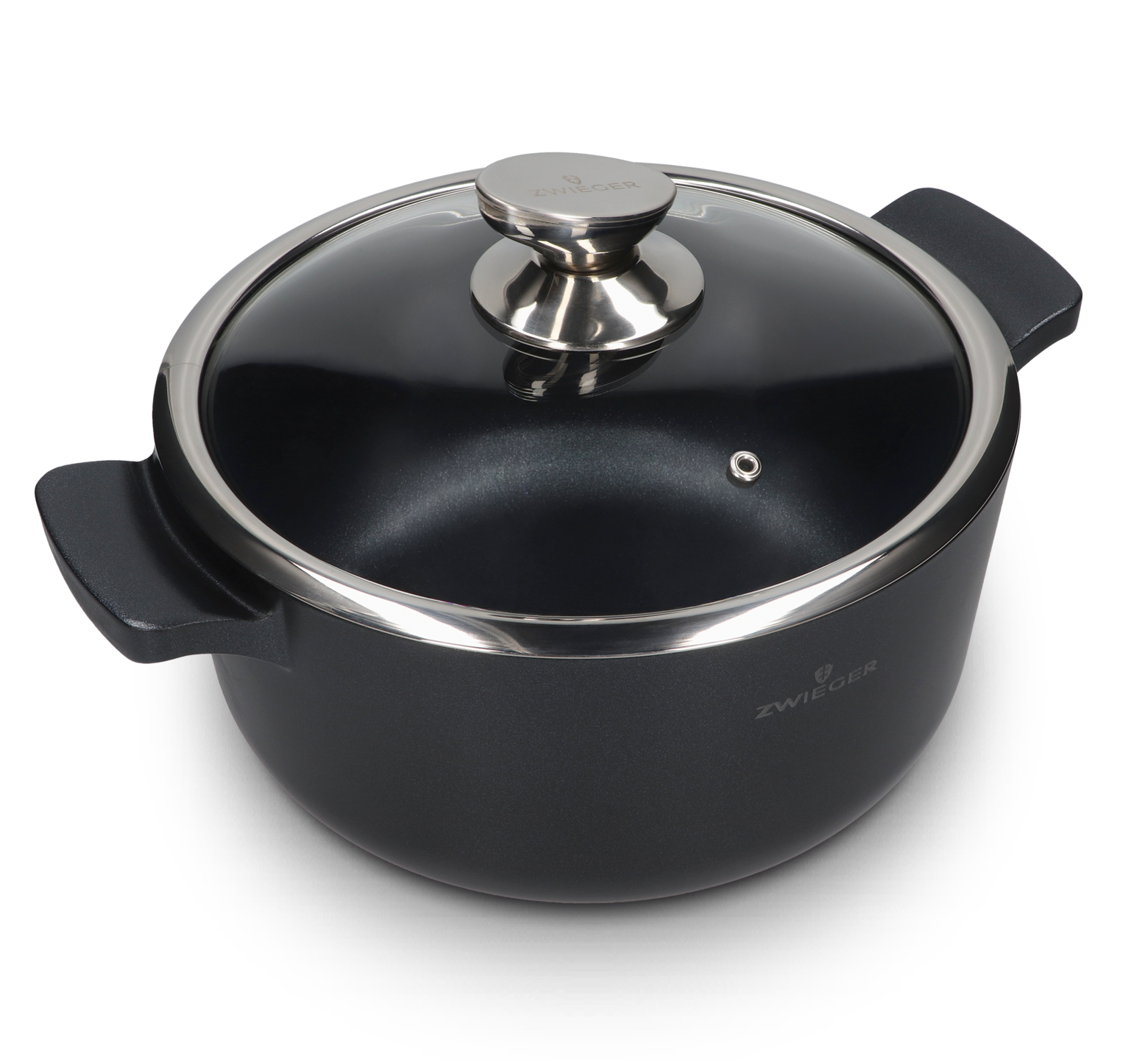 Garnek węglowy 24 cm z pokrywką Carbone Zwieger