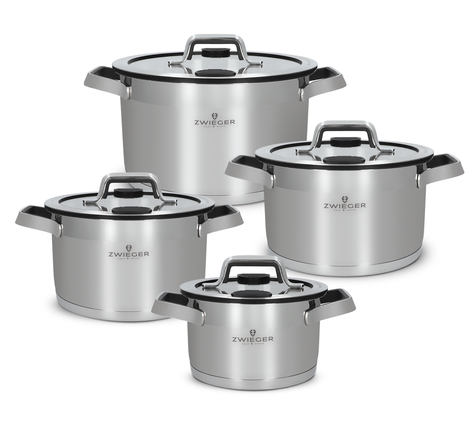Zestaw garnków 8 el. Klassiker PRO Black Zwieger