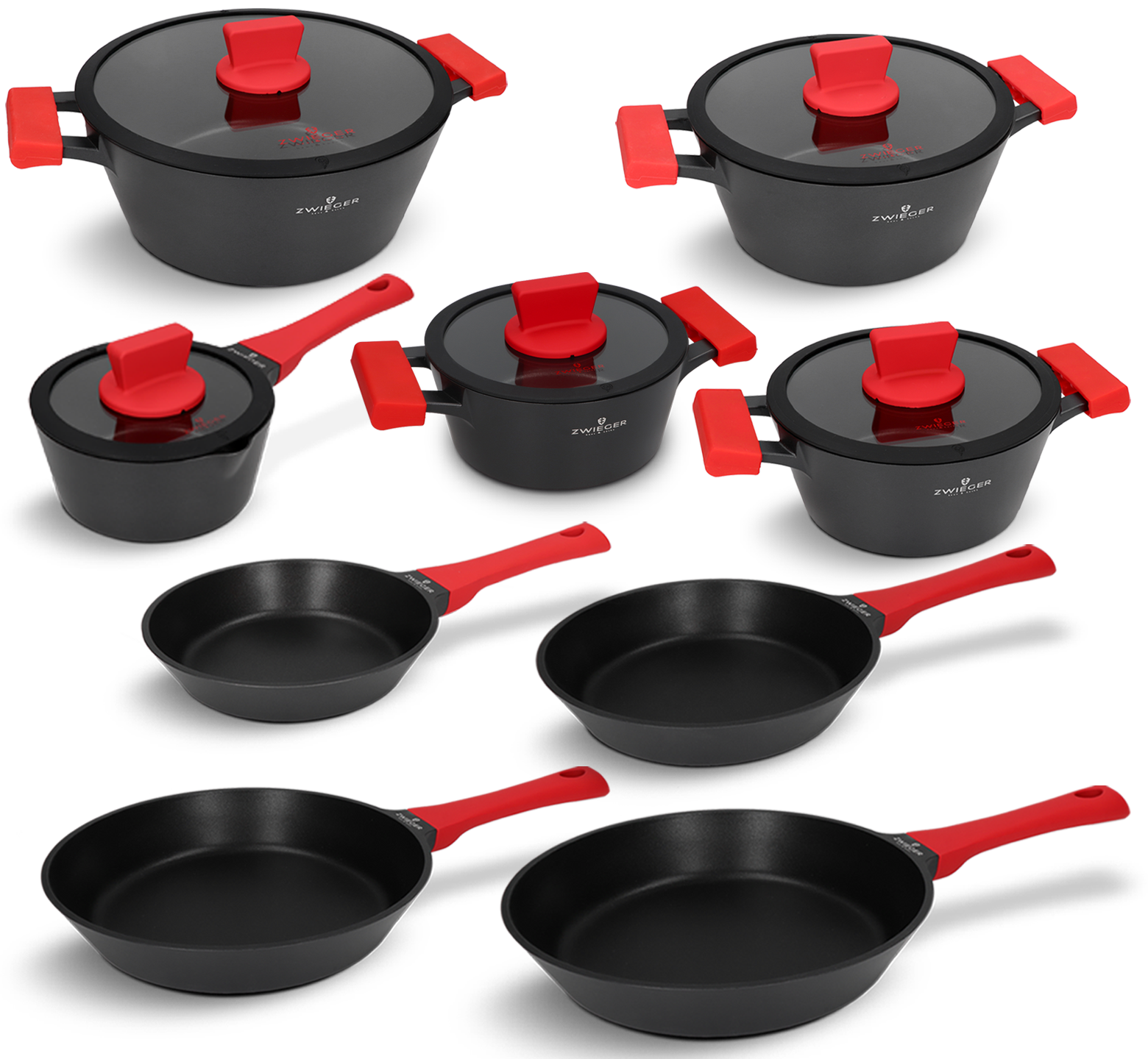 Zestaw garnków i patelni 14 el. Obsidian Zwieger