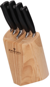 Blok z zestawem 5 noży Hevea Zwieger