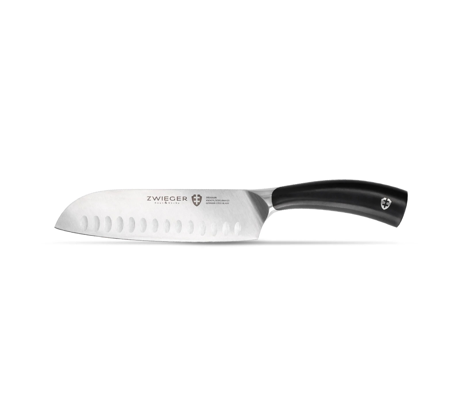 Nóż Santoku 18 cm Obsidian Zwieger